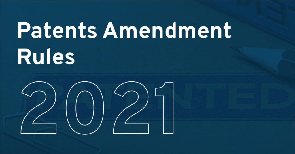 Patents-Amendment-Rules